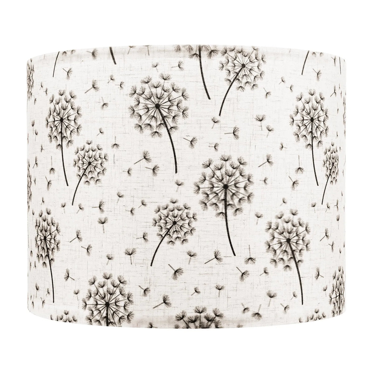 VEVOR cilindrisks lina lampas abažūrs 2 gab., Ø33 cm augša × Ø33 cm apakša × 25 cm augstums, vidēja izmēra abažūrs galda un grīdas lampām, gaišs pienenes raksts - ZEMLETES.LV