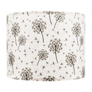 VEVOR cilindrisks lina lampas abažūrs 2 gab., Ø33 cm augša × Ø33 cm apakša × 25 cm augstums, vidēja izmēra abažūrs galda un grīdas lampām, gaišs pienenes raksts - ZEMLETES.LV