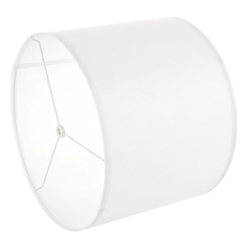 VEVOR cilindrisks lina lampas abažūrs Ø33 cm augša × Ø33 cm apakša × 25 cm augstums, vidēja izmēra abažūrs galda, grīdas un piekaramajām lampām, balts lins - ZEMLETES.LV