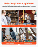 VEVOR salokāms galda futbols 106 cm, standarta izmēra iekštelpu galda futbola galds mājai, ģimenei un spēļu istabai, izturīgs komplekts ar 2 bumbiņām