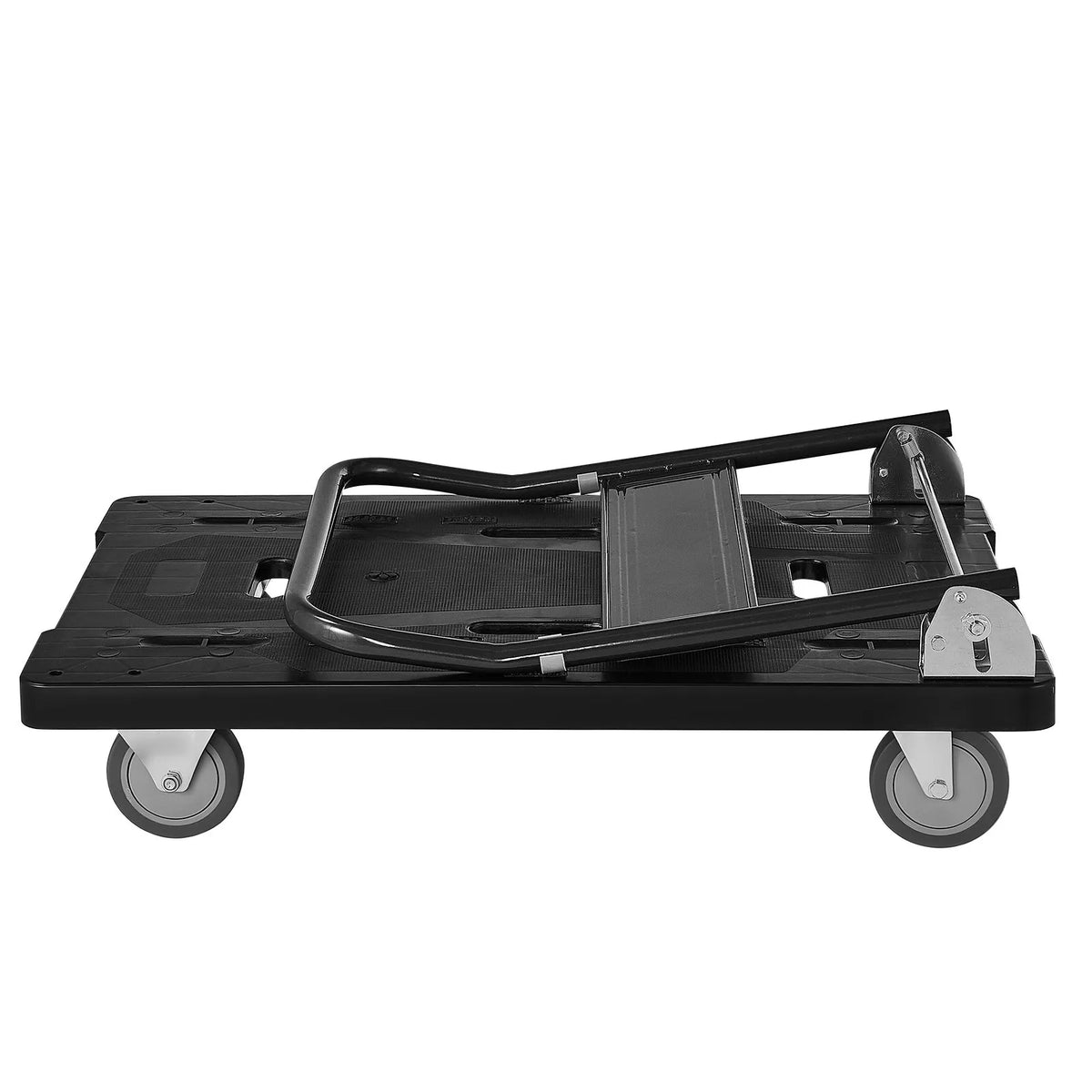 VEVOR salokāmi platformas ratiņi, kravnesība 453,59 kg, ar grozāmiem riteņiem un salokāmu rokturi, kompakta uzglabāšana, 895 × 595 × 850 mm - ZEMLETES.LV