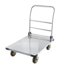 VEVOR platformas ratiņi, kravnesība 907,18 kg, smagas slodzes tērauda plakanie ratiņi ar grozāmiem riteņiem un rokturi, salokāmi, 900 × 600 × 900 mm - ZEMLETES.LV