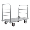 VEVOR platformas ratiņi, kravnesība 1202,02 kg, smagas slodzes plakanie ratiņi ar noņemamu aizsargmargu un grozāmiem riteņiem, salokāmi, 1220 × 610 × 920 mm - ZEMLETES.LV