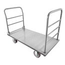 VEVOR platformas ratiņi, kravnesība 1202,02 kg, smagas slodzes plakanie ratiņi ar noņemamu aizsargmargu un grozāmiem riteņiem, salokāmi, 1220 × 610 × 920 mm - ZEMLETES.LV