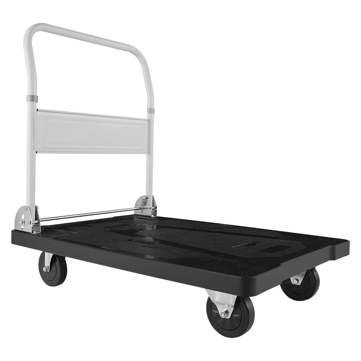 VEVOR salokāmi platformas ratiņi, kravnesība 299,37 kg, ar grozāmiem riteņiem un salokāmu rokturi, kompakta uzglabāšana, 895 × 595 × 850 mm - ZEMLETES.LV