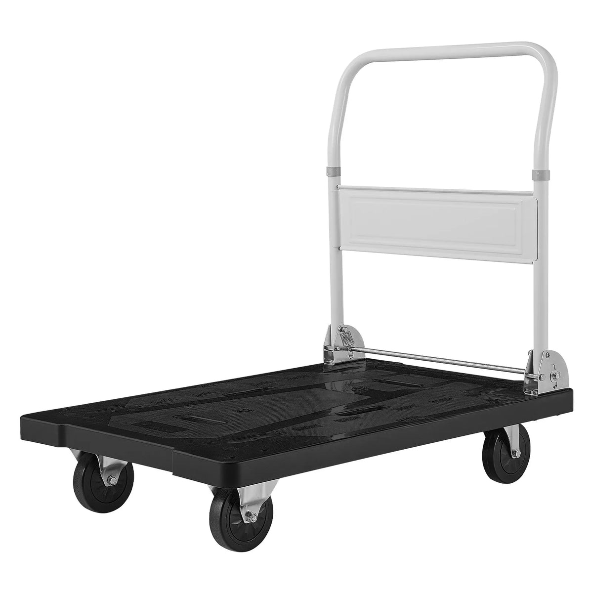 VEVOR salokāmi platformas ratiņi, kravnesība 299,37 kg, ar grozāmiem riteņiem un salokāmu rokturi, kompakta uzglabāšana, 895 × 595 × 850 mm - ZEMLETES.LV