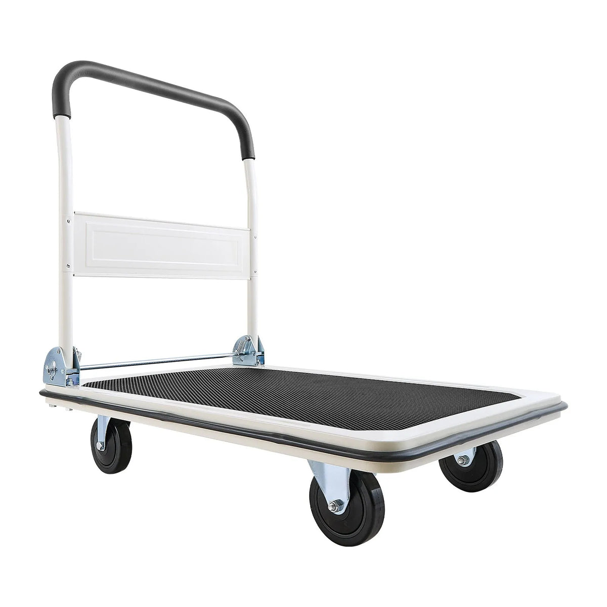 VEVOR salokāmi platformas ratiņi, kravnesība 299,37 kg, ar grozāmiem riteņiem un salokāmu rokturi, kompakta uzglabāšana, 900 × 870 × 610 mm - ZEMLETES.LV