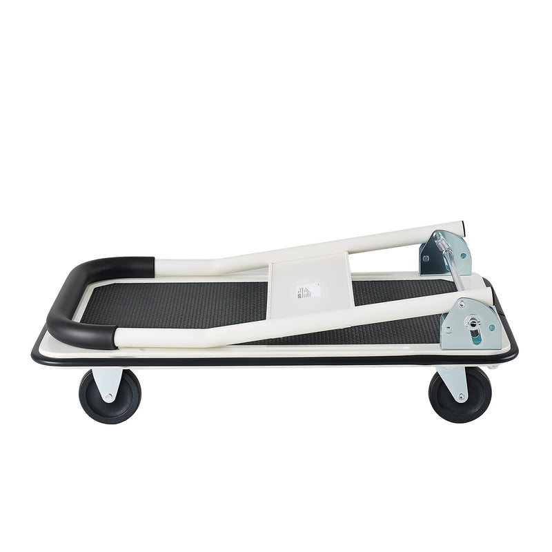 VEVOR salokāmi platformas ratiņi, kravnesība 149,69 kg, ar grozāmiem riteņiem un salokāmu rokturi, kompakta uzglabāšana, 735 × 480 × 825 mm - ZEMLETES.LV