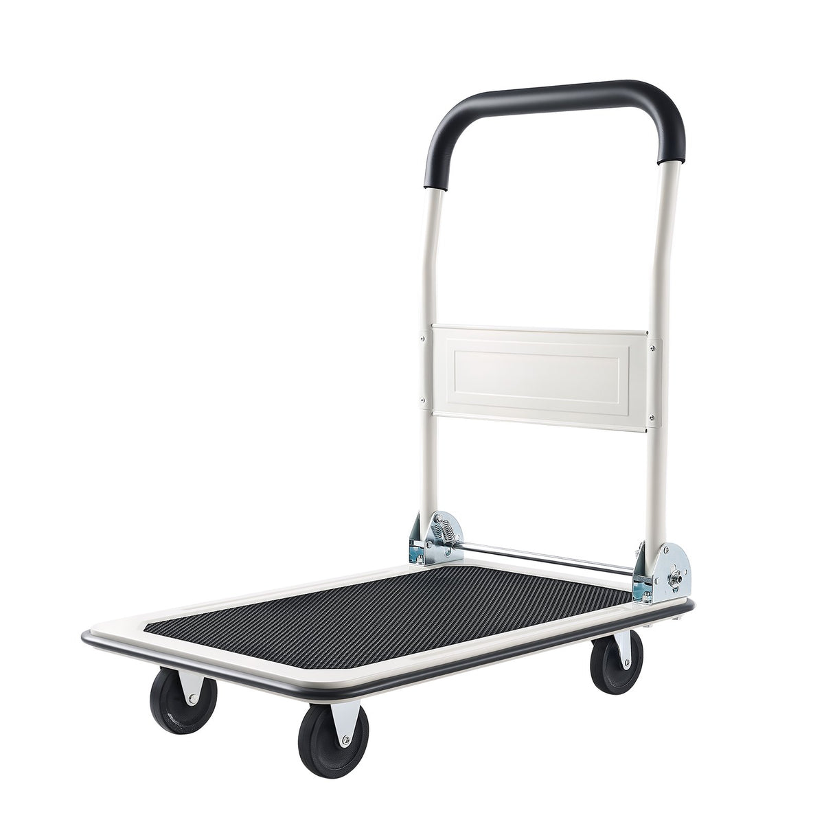VEVOR salokāmi platformas ratiņi, kravnesība 149,69 kg, ar grozāmiem riteņiem un salokāmu rokturi, kompakta uzglabāšana, 735 × 480 × 825 mm - ZEMLETES.LV