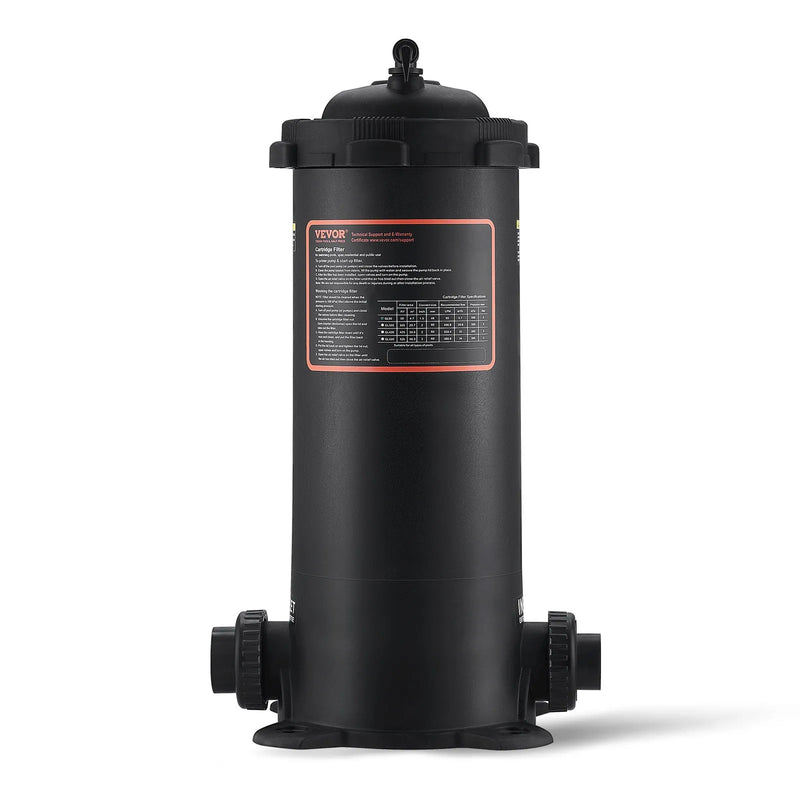 VEVOR Kārtridža baseina filtrs, 4,6 m² filtrācijas laukums, filtrācijas sistēma iebūvējamam un virszemes baseinam ar uzlabotu filtru un hermētisku korpusu, piemērota karstajām vannām, SPA un piepūšamajiem baseiniem
