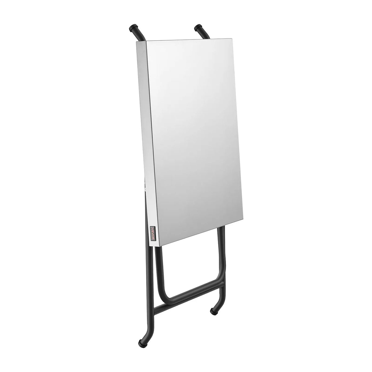 VEVOR saliekams grila galds, 61 × 51 cm, tērauda virsma, kravnesība 32 kg, ar piederumu plauktu un salvešu turētāju