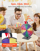 VEVOR Laimes rats 305 mm ar statīvu, 10 sektori, 5 krāsas, dzēšama virsma un 2 marķieri, galda lietošanai, piemērots ballītēm, izstādēm un pasākumiem