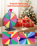 VEVOR Laimes rats 305 mm ar statīvu, 10 sektori, 5 krāsas, dzēšama virsma un 2 marķieri, galda lietošanai, piemērots ballītēm, izstādēm un pasākumiem