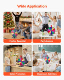 VEVOR Laimes rats 305 mm ar statīvu, 10 sektori, 5 krāsas, dzēšama virsma un 2 marķieri, galda lietošanai, piemērots ballītēm, izstādēm un pasākumiem