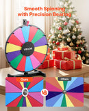 VEVOR Laimes rats 457 mm ar statīvu, 14 sektori, 6 krāsas, dzēšama virsma un 2 marķieri, galda lietošanai, piemērots ballītēm, izstādēm un pasākumiem