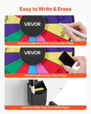 VEVOR Laimes rats 457 mm ar statīvu, 14 sektori, 6 krāsas, dzēšama virsma un 2 marķieri, galda lietošanai, piemērots ballītēm, izstādēm un pasākumiem