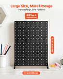 VEVOR galda perforēto demonstrācijas stendu komplekts, 4 gab., 440 × 330 mm metāla perforētie paneļi, lieljaudas auksti velmēta tērauda preču, aksesuāru, piederumu organizatori, mazumtirdzniecības vietām un juvelierizstrādājumu veikaliem, melni