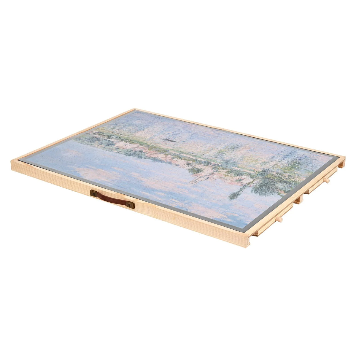 VEVOR 1000 detaļu rotējošs puzles dēlis ar 4 krāsainām filca atvilktnēm un pārsegu, 73 x 53 cm pārnēsājams koka galds, regulējams 2 slīpuma leņķos, puzļu piederumi pieaugušajiem, dzimšanas dienas dāvana mammai - ZEMLETES.LV