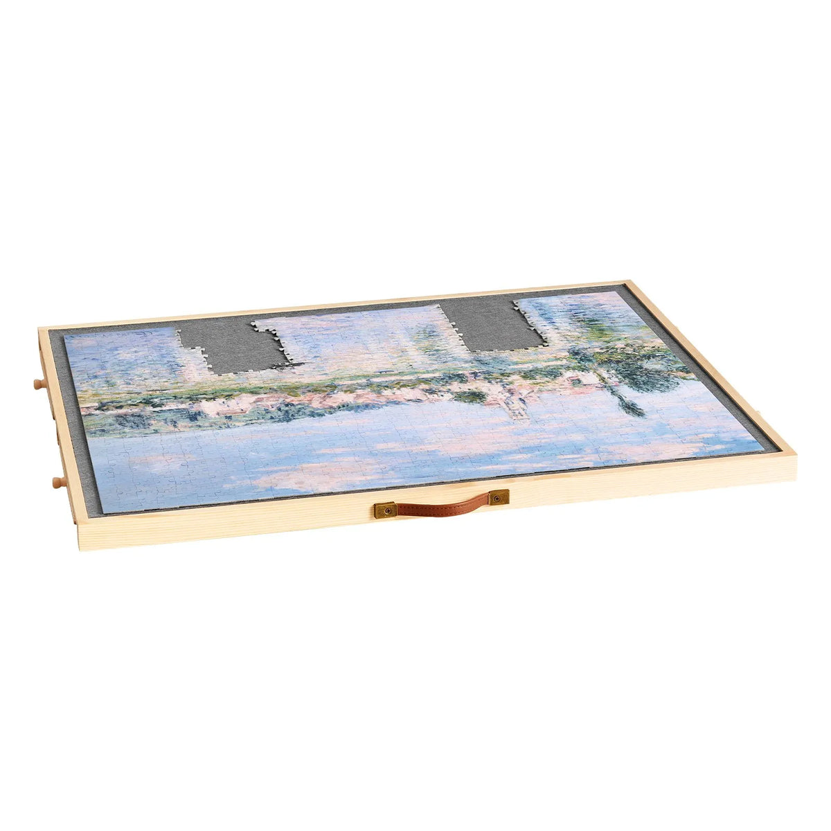 VEVOR 1000 detaļu rotējošs puzles dēlis ar 4 krāsainām filca atvilktnēm un pārsegu, 73 x 53 cm pārnēsājams koka galds, regulējams 2 slīpuma leņķos, puzļu piederumi pieaugušajiem, dzimšanas dienas dāvana mammai - ZEMLETES.LV
