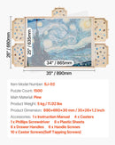 VEVOR 1500 detaļu rotējošs puzles dēlis ar 5 atvilktnēm un pārsegu, 86 x 63 cm pārnēsājams koka galds, puzļu organizators pieaugušajiem, uzglabāšanas sistēma, dzimšanas dienas dāvana mammai - ZEMLETES.LV