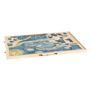 VEVOR 1500 detaļu rotējošs puzles dēlis ar 5 atvilktnēm un pārsegu, 86 x 63 cm pārnēsājams koka galds, puzļu organizators pieaugušajiem, uzglabāšanas sistēma, dzimšanas dienas dāvana mammai - ZEMLETES.LV