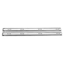 VEVOR 75 cm smagās slodzes atvilktņu sliedes ar 120,2 kg kravnesību, 3 sekciju pilnas izvilkšanas mehānisms, lodīšu gultņi, oglekļa tērauds, 1 pāris
