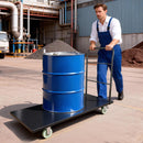 VEVOR platformas ratiņi, kravnesība 907,18 kg, industriāli tērauda plakanie ratiņi ar grozāmiem riteņiem un rokturi, ērta uzglabāšana, 1525 × 700 × 1090 mm - ZEMLETES.LV
