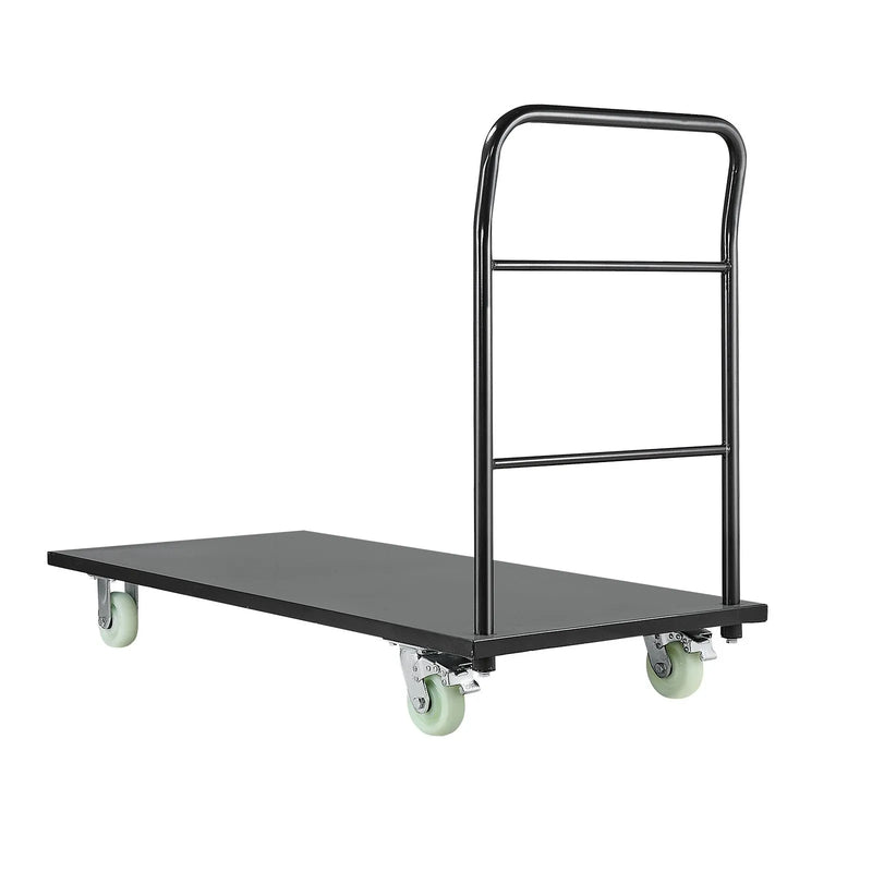 VEVOR platformas ratiņi, kravnesība 907,18 kg, industriāli tērauda plakanie ratiņi ar grozāmiem riteņiem un rokturi, ērta uzglabāšana, 1525 × 700 × 1090 mm - ZEMLETES.LV