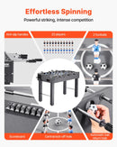 VEVOR galda futbola galds 121 cm, standarta izmēra iekštelpu galda futbola galds mājai, ģimenei un spēļu istabai, izturīgs komplekts ar 2 bumbiņām, rezultātu skaitītāju un 2 krūžu turētājiem