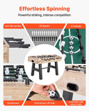 VEVOR galda futbola galds 140 cm, standarta izmēra iekštelpu galda futbola galds mājai, ģimenei un spēļu istabai, izturīgs komplekts ar 4 bumbiņām, rezultātu skaitītāju un 2 krūžu turētājiem