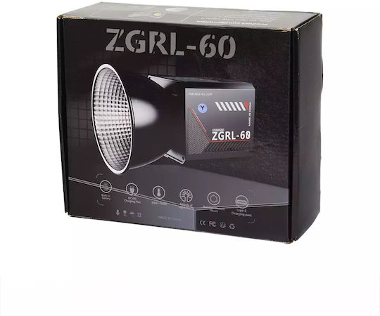 Profesionālā video un foto LED gaisma ZGRL-60 (dimmējama, ar adapteri, 60W)