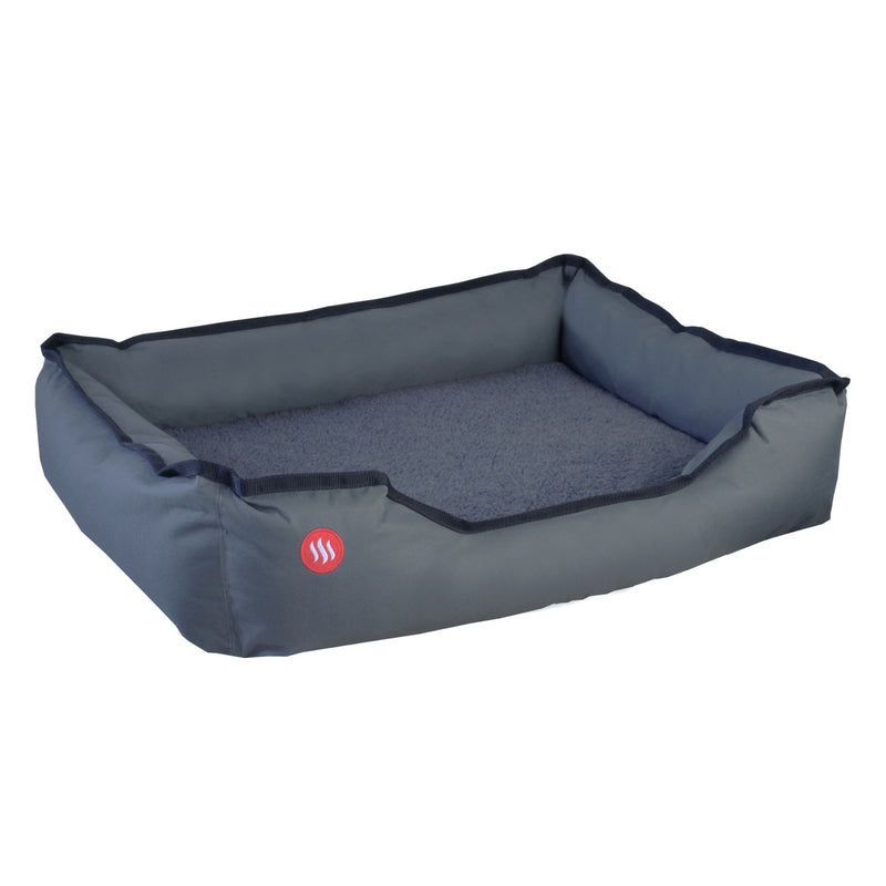 Heated pet bed M (600x400x120mm) or L (800x600x150) in size, connecting to a source of electricity