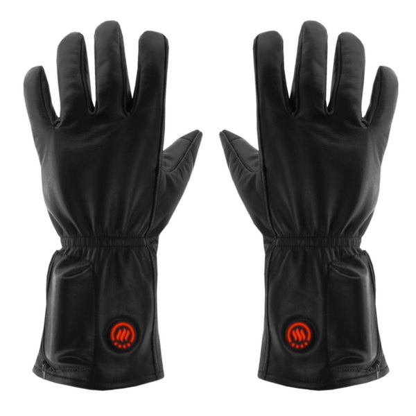 Heated leather gloves XL size