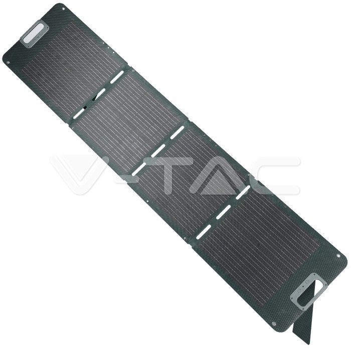 80W saliekams V-TAC saules panelis pārnēsājamai uzlādes stacijai/akumulatoram
