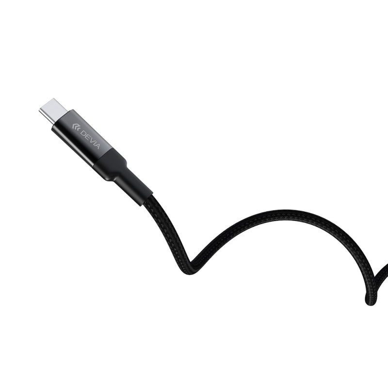 Īpaši ātrās uzlādes C-Tipa (Type-C) USB kabelis viedierīcēm. Maksimālā jauda 100W. Kabeļa garums 1,5m. DEVIA