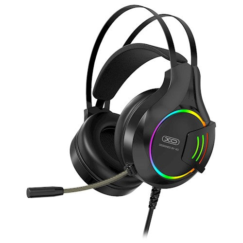 Audio headphones with wired video game lovers, 3.5mm audio output, RGB LED lighting