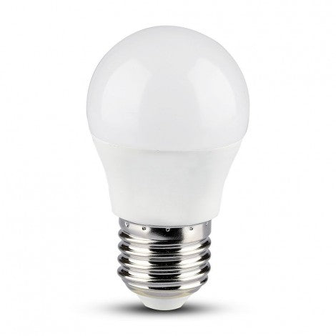 LED smart bulb, E27 4.5W (300lm), multicolored RGB+white light adjustable from warm to cold tone, compatible with smart devices as well as Amazon Alexa and Google Home equipment, V-TAC