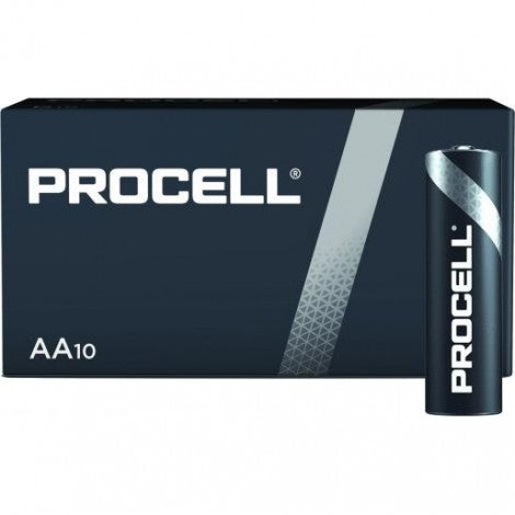 Battery AA for industrial purposes 10pcs, MN1500 Industrial AA (LR6) (131231), Procell by Duracell