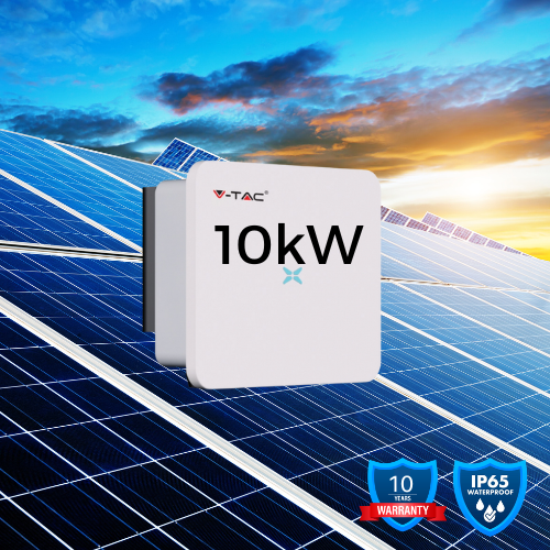 10 kW of three -phase network certified inverter. To order. A ten -year warranty. Ip66