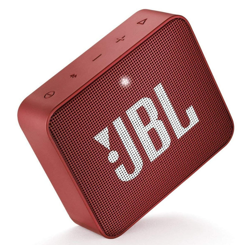JBL GO Essential 3W Bluetooth portatīvais skaļrunis, 180 Hz -20 000 Hz, 80 dB, USB, 8x3x7cm, IPX7, sarkana