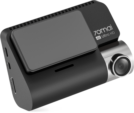 Car Video Register 4K UHD Resolution Complete with rear camera and built-in GPS and Adas*, colorful night visibility, possibility to insert a memory card up to 64GB. Complete with smart devices using a special application.