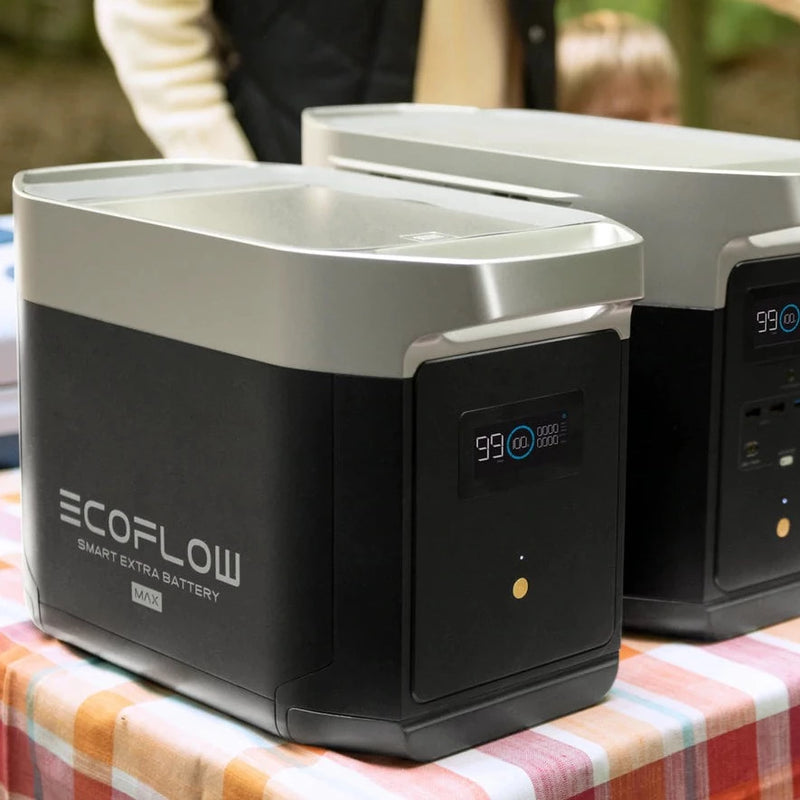 Pārnēsājama uzlādes stacija/akumulators (EcoFlow DELTA Max 2000) akumulatora ietilpība 2016Wh, EcoFlow