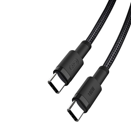 XO kabelis NB-Q199 PD USB-C - USB-C 1.5m 100W melns