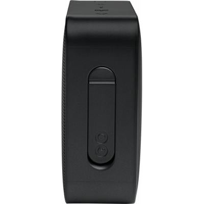 JBL GO Essential 3W Bluetooth portatīvais skaļrunis, 180 Hz -20 000 Hz, 80 dB, USB, 8x3x7cm, IPX7, melns