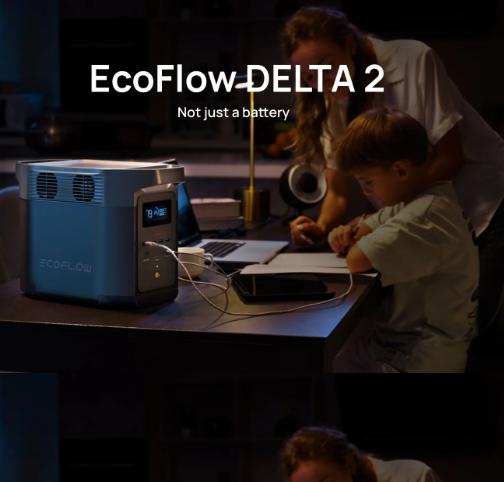 Pārvietojama uzlādes stacija/akumulators EcoFlow DELTA 2 akumulatora ietilpība 1024Wh