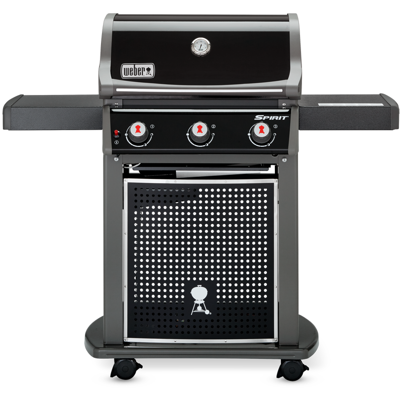 Gas grill with 3 burners on wheels, baking surface 60 x 44 cm.
