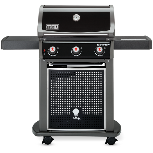 Gas grill with 3 burners on wheels, baking surface 60 x 44 cm.
