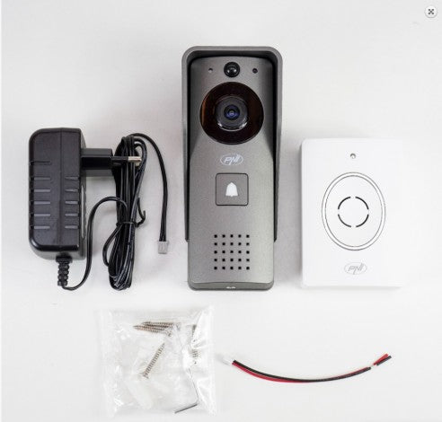 Viedais durvju zvans/video domofons ļaus sazināties (video un audio), kā arī nosūtīs paziņojumus uz Jūsu viedierīci izmantojot "Tuya Smart" aplikāciju.